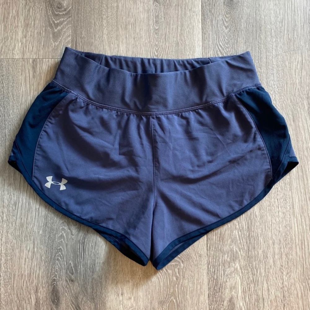 Blue Under Armour HeatGear Running Shorts